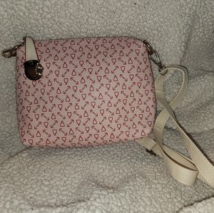 New Pink Red Fashion Buckle Adjustable Crossbody Bag w/Wristlet Clutch wallet